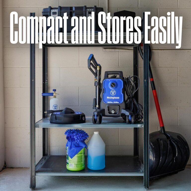 Product Reviews 8 Electric Pressure Washer Westinghouse ePX3100 cleaning a driveway with 2300 PSI power