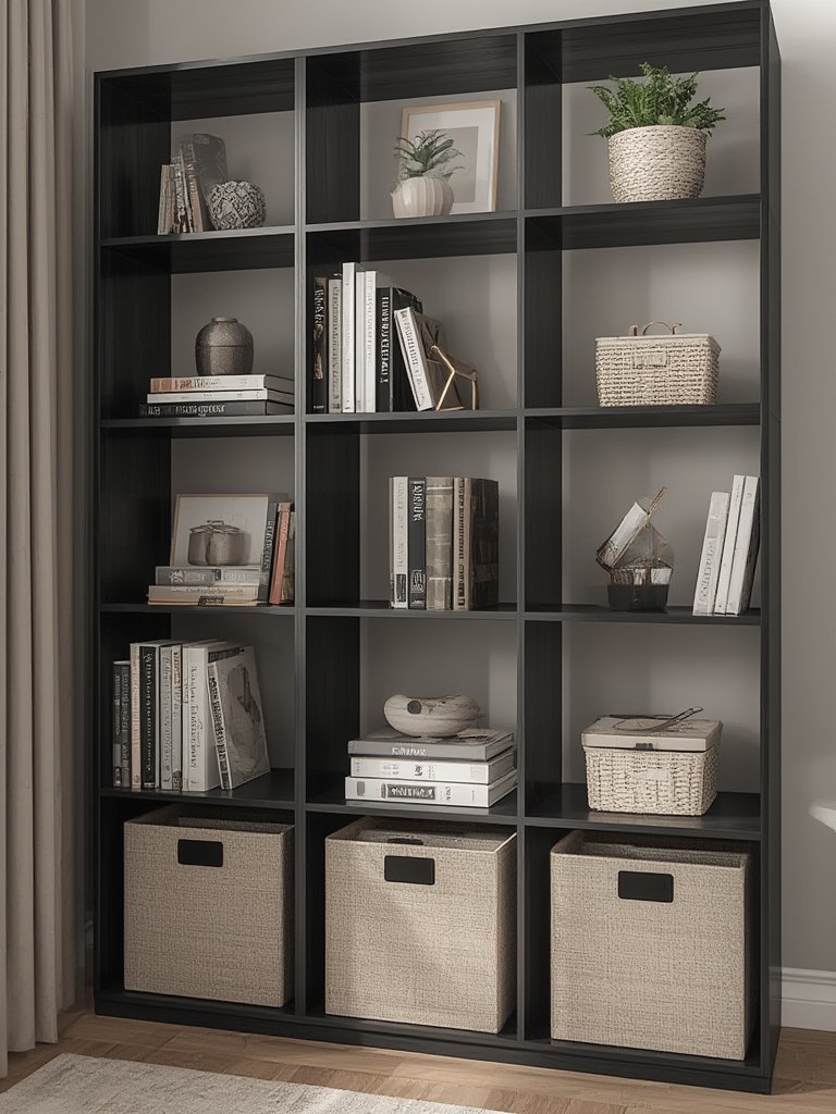 bookshelf organizer in action