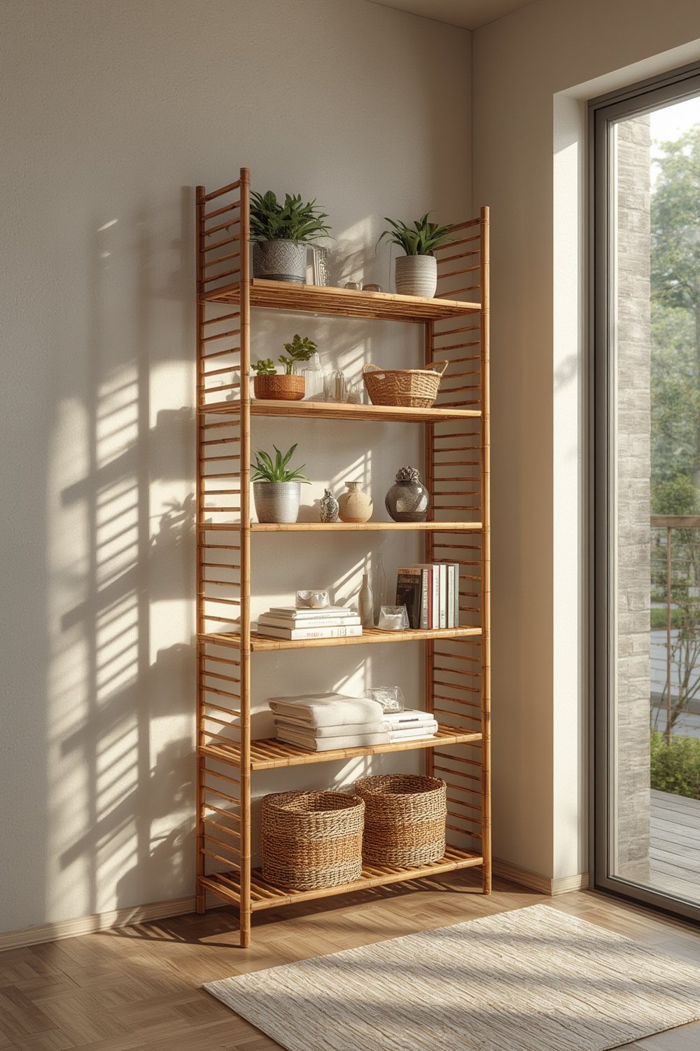 bamboo shelf product view
