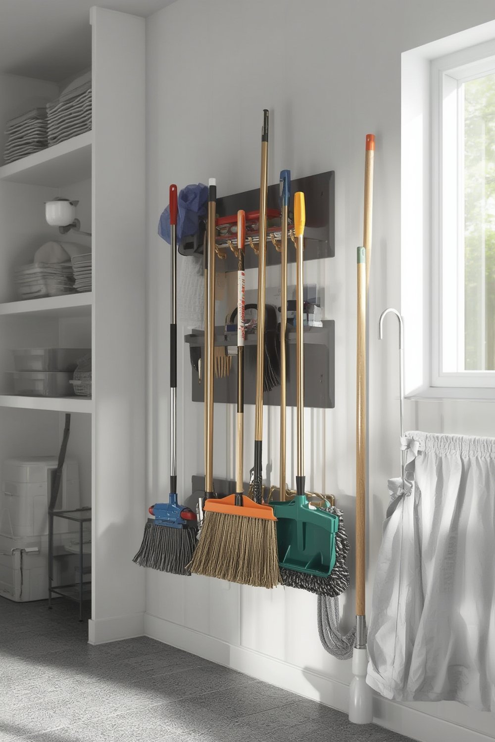 broom holder product view