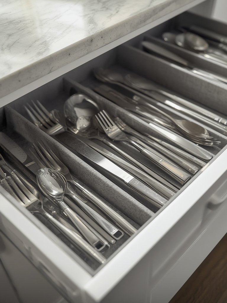 utensil organizer in action
