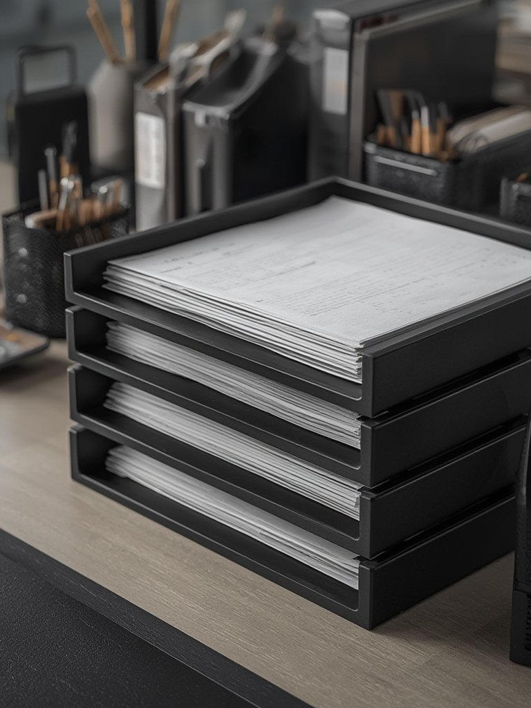 desk organizer in action