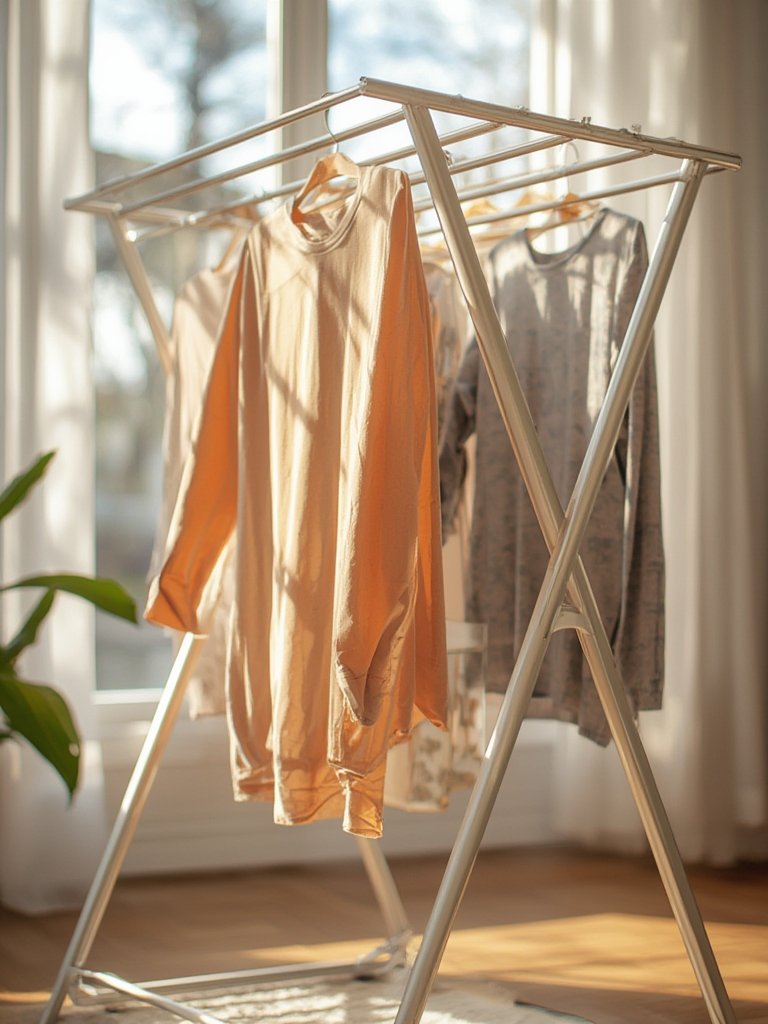 laundry rack in action