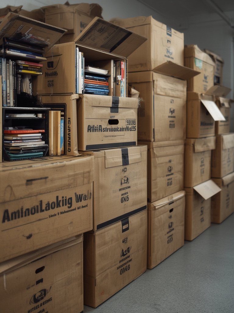 moving boxes in action