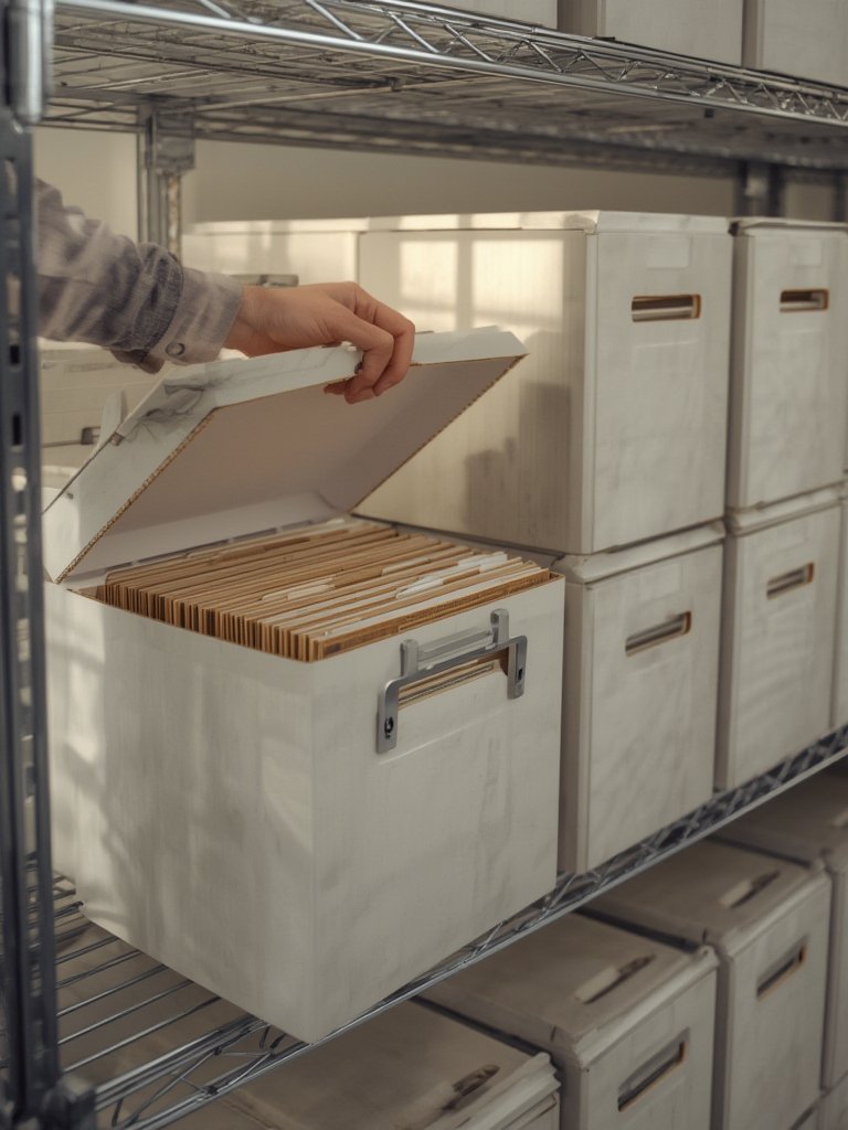 file boxes in action