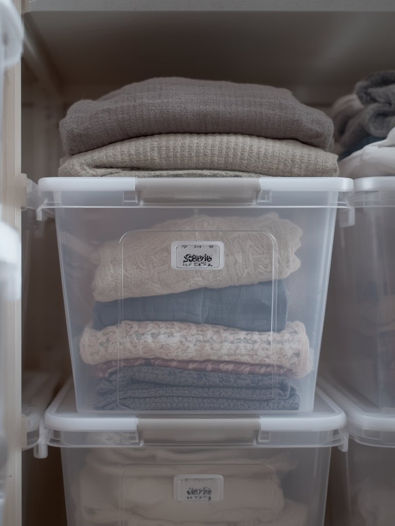 storage bins in action