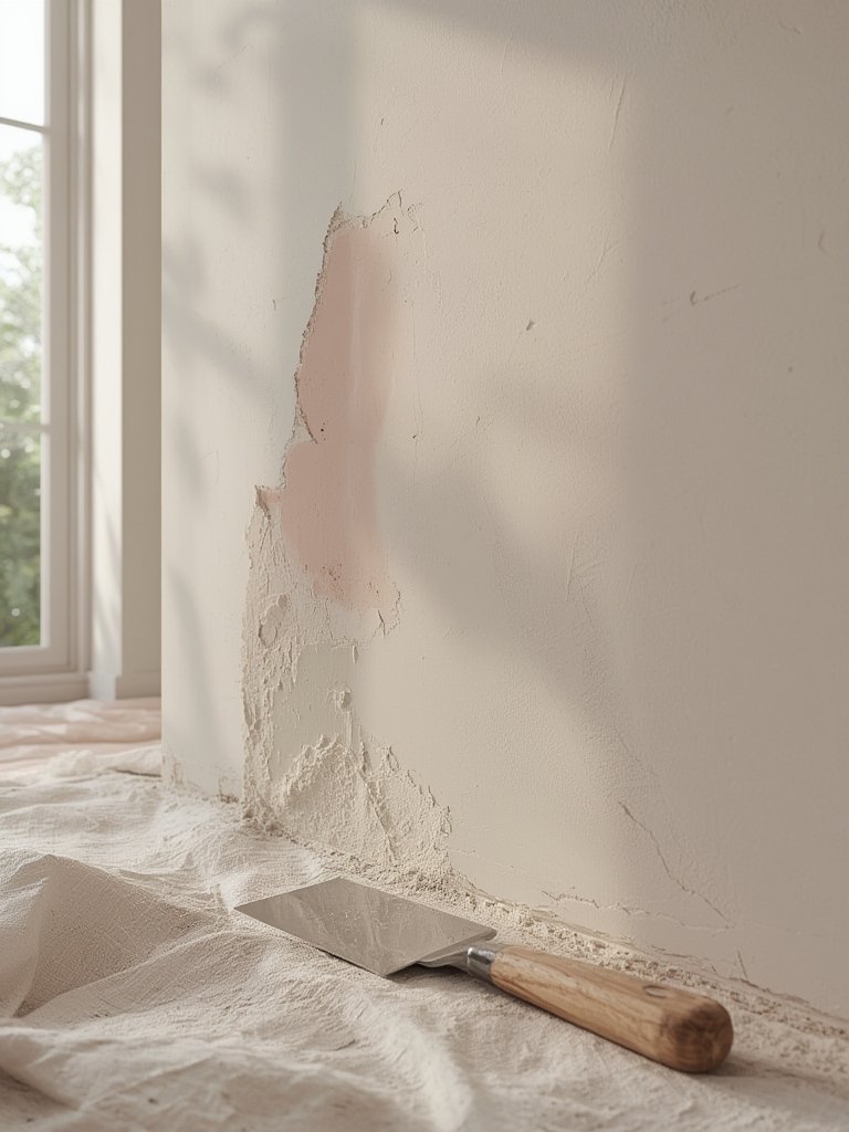 spackling paste in action