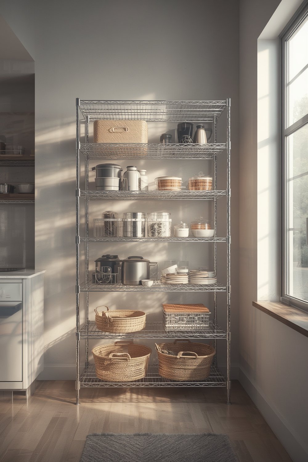 wire shelving product view