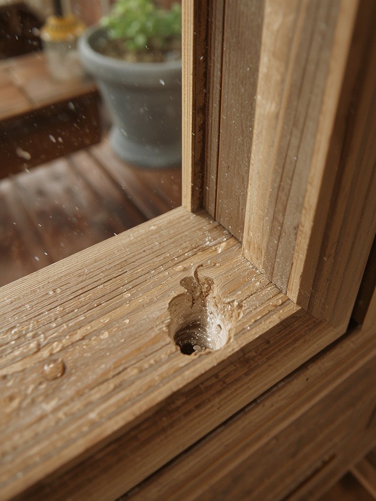 wood filler in action